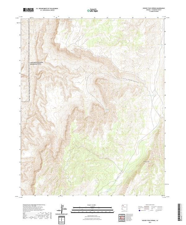 US Topo 7.5-minute map for Hockey Puck Spring AZ