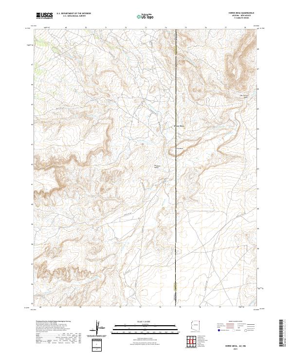 US Topo 7.5-minute map for Horse Mesa AZNM