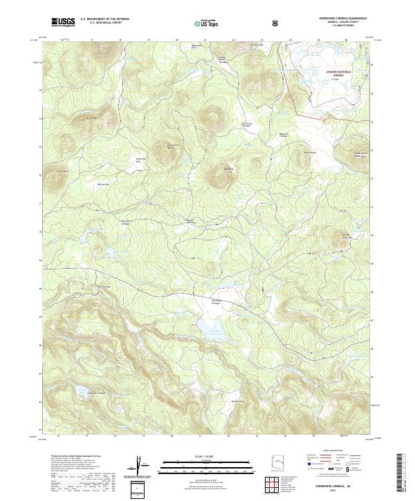 US Topo 7.5-minute map for Horseshoe Cienega AZ