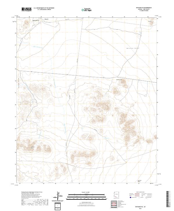 US Topo 7.5-minute map for Hotason Vo AZ