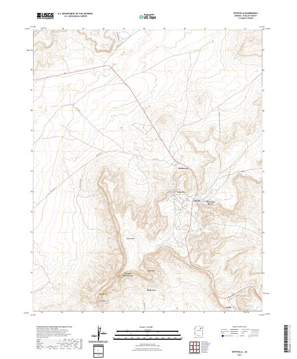 US Topo 7.5-minute map for Hotevilla AZ