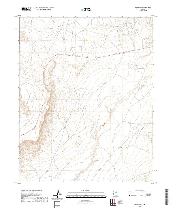 US Topo 7.5-minute map for Howell Mesa AZ