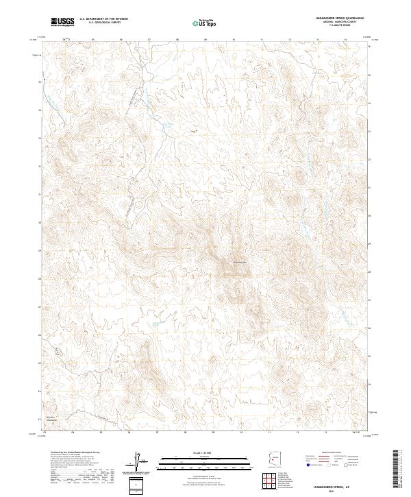 US Topo 7.5-minute map for Hummingbird Spring AZ