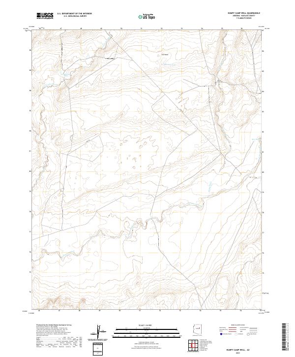 US Topo 7.5-minute map for Humpy Camp Well AZ
