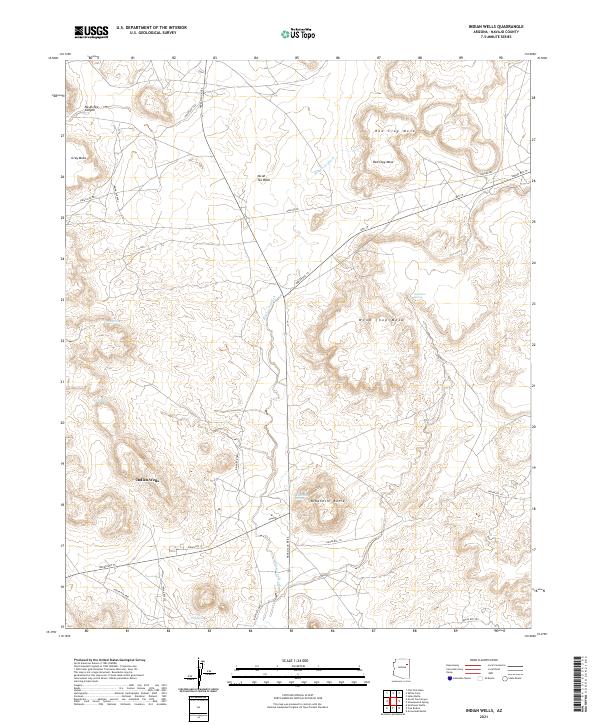 US Topo 7.5-minute map for Indian Wells AZ