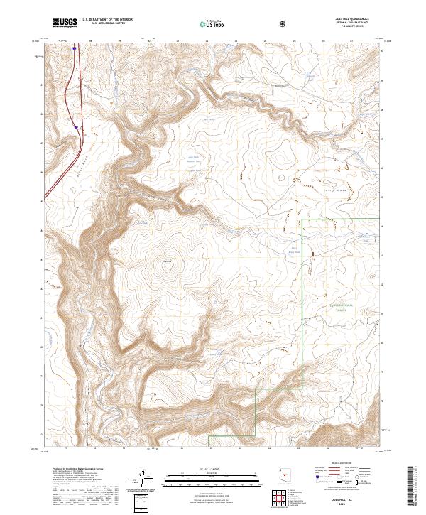US Topo 7.5-minute map for Joes Hill AZ