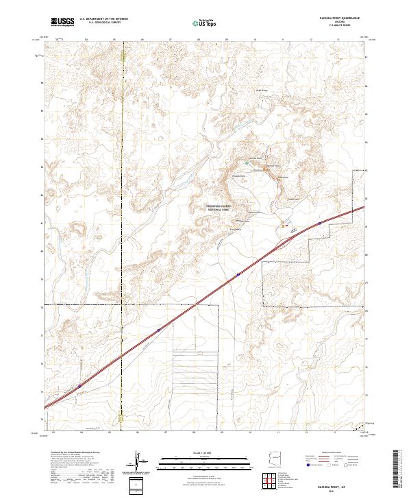 US Topo 7.5-minute map for Kachina Point AZ