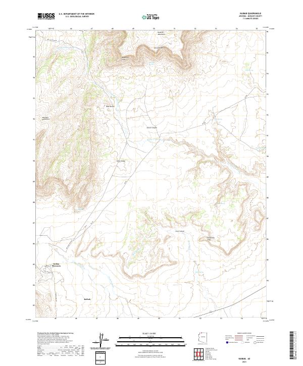 US Topo 7.5-minute map for Kaibab AZ