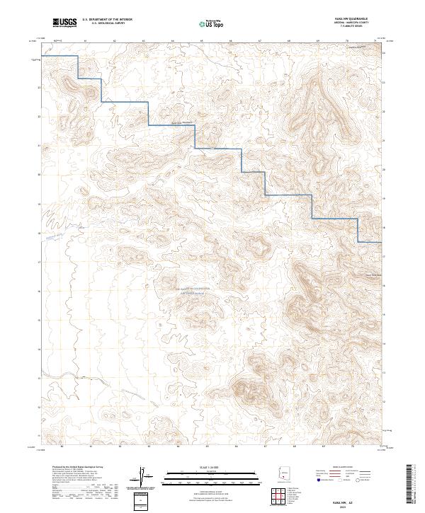 US Topo 7.5-minute map for Kaka NW AZ