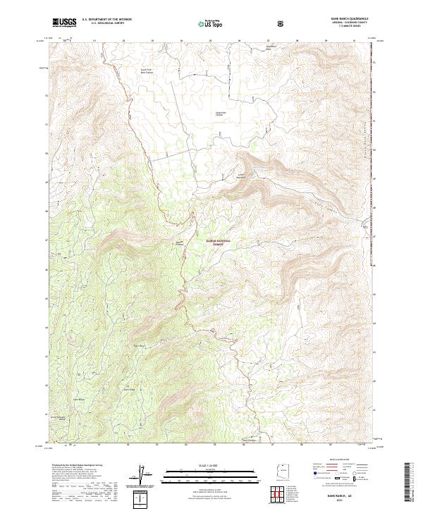US Topo 7.5-minute map for Kane Ranch AZ