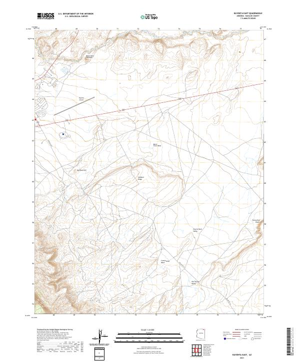 US Topo 7.5-minute map for Kayenta East AZ