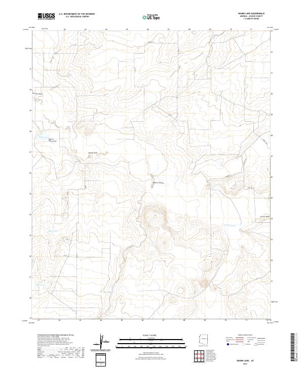 US Topo 7.5-minute map for Kearn Lake AZ