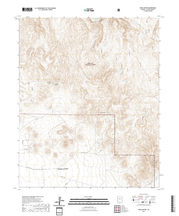 US Topo 7.5-minute map for King Canyon AZ