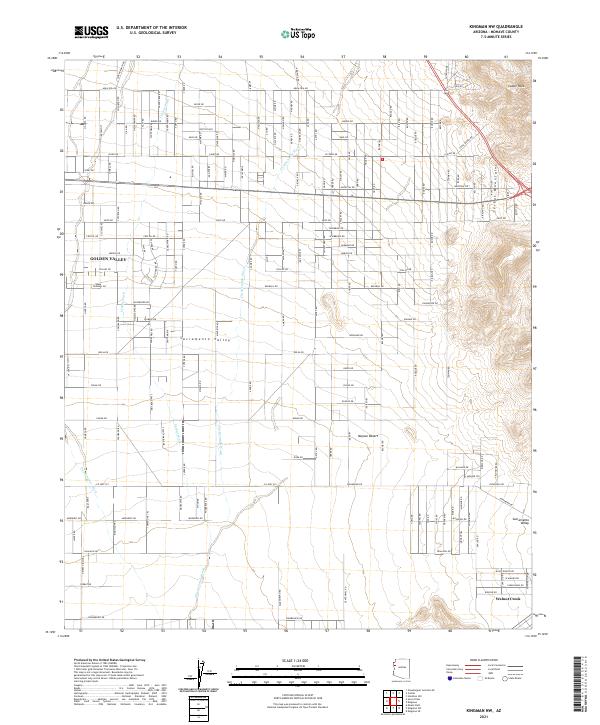 US Topo 7.5-minute map for Kingman NW AZ