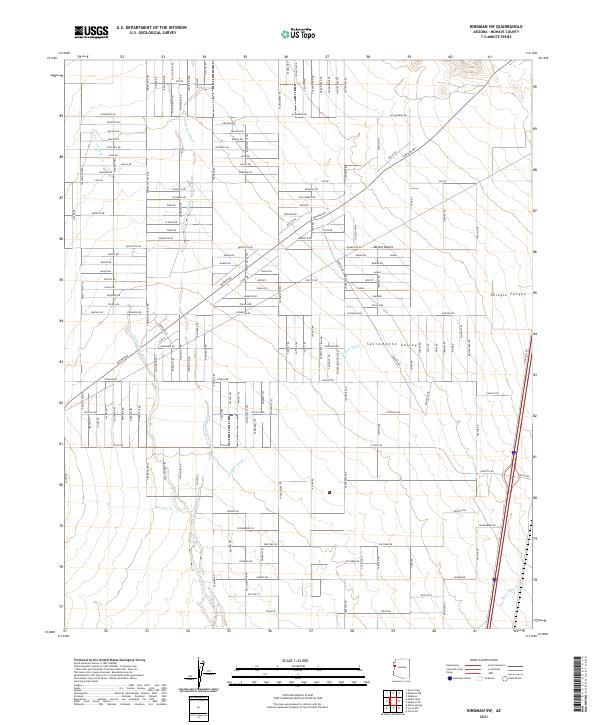 US Topo 7.5-minute map for Kingman SW AZ