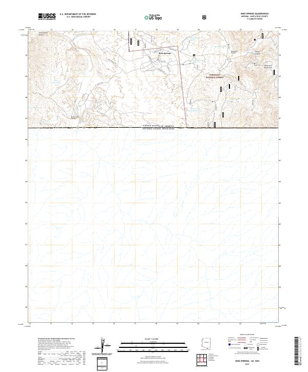 US Topo 7.5-minute map for Kino Springs AZSON