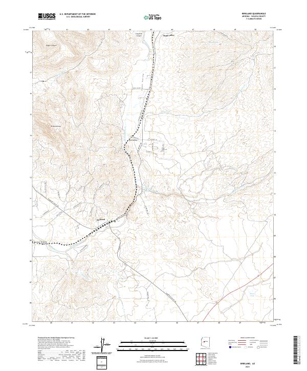 US Topo 7.5-minute map for Kirkland AZ
