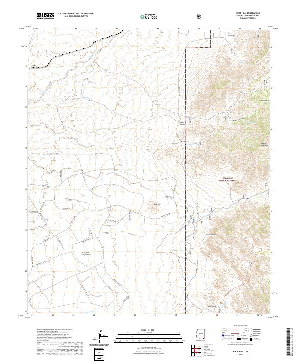 US Topo 7.5-minute map for Knob Hill AZ