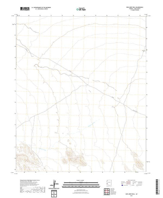 USGS US Topo 7.5-minute map for Kofa Deep Well AZ 2021 – American Map Store