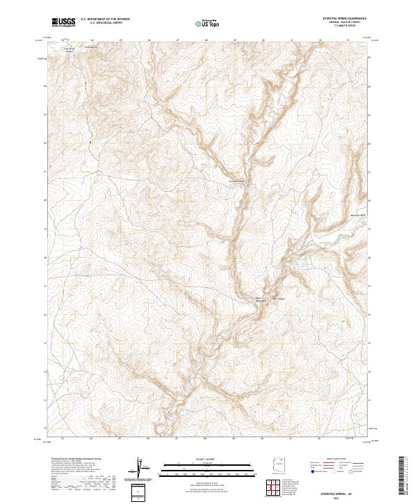 US Topo 7.5-minute map for Kydestea Spring AZ