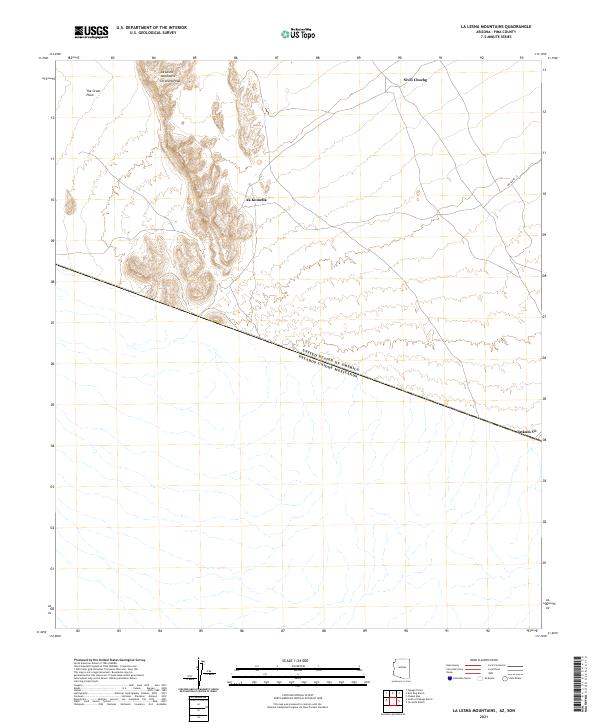 US Topo 7.5-minute map for La Lesna Mountains AZSON