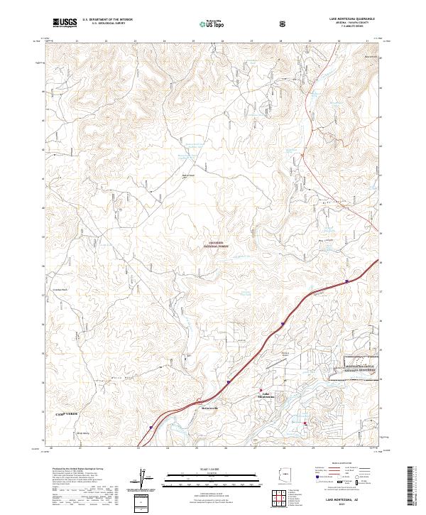 US Topo 7.5-minute map for Lake Montezuma AZ