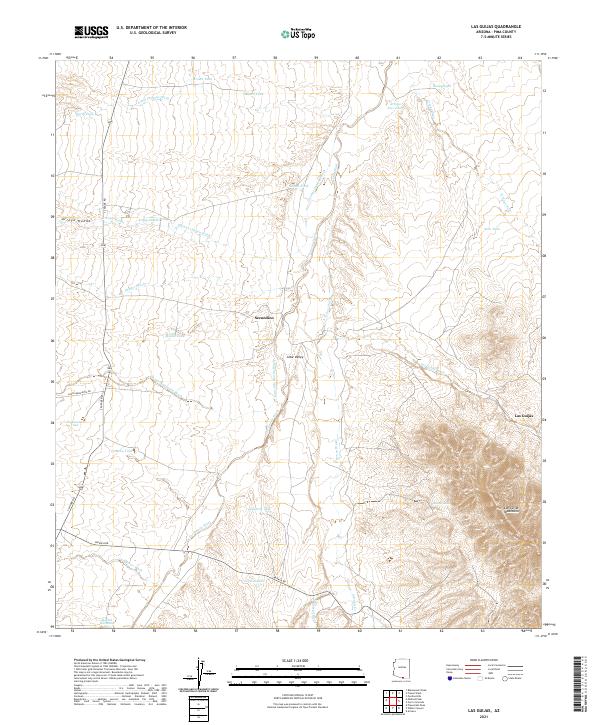 US Topo 7.5-minute map for Las Guijas AZ