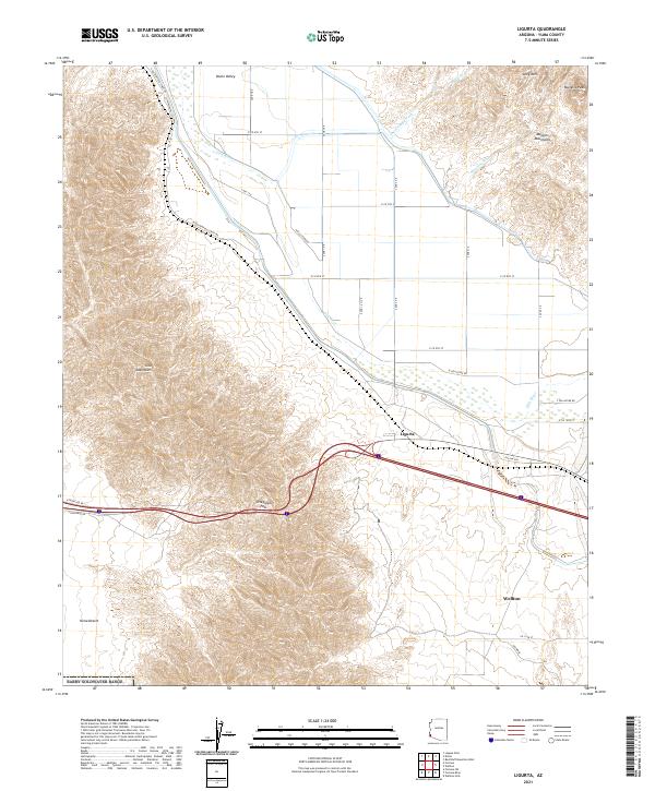 US Topo 7.5-minute map for Ligurta AZ