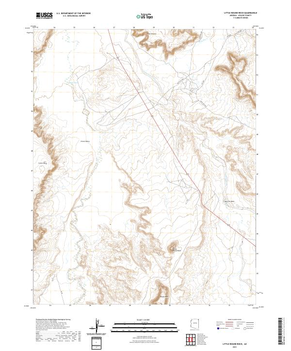 US Topo 7.5-minute map for Little Round Rock AZ