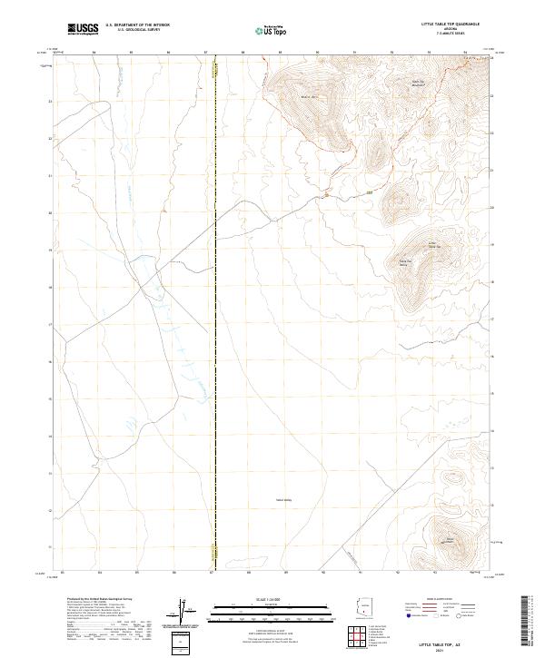 US Topo 7.5-minute map for Little Table Top AZ
