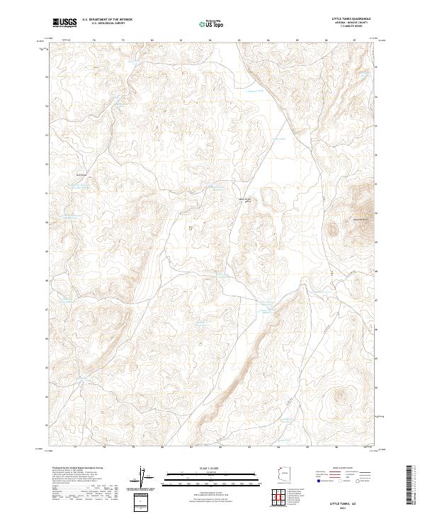 US Topo 7.5-minute map for Little Tanks AZ