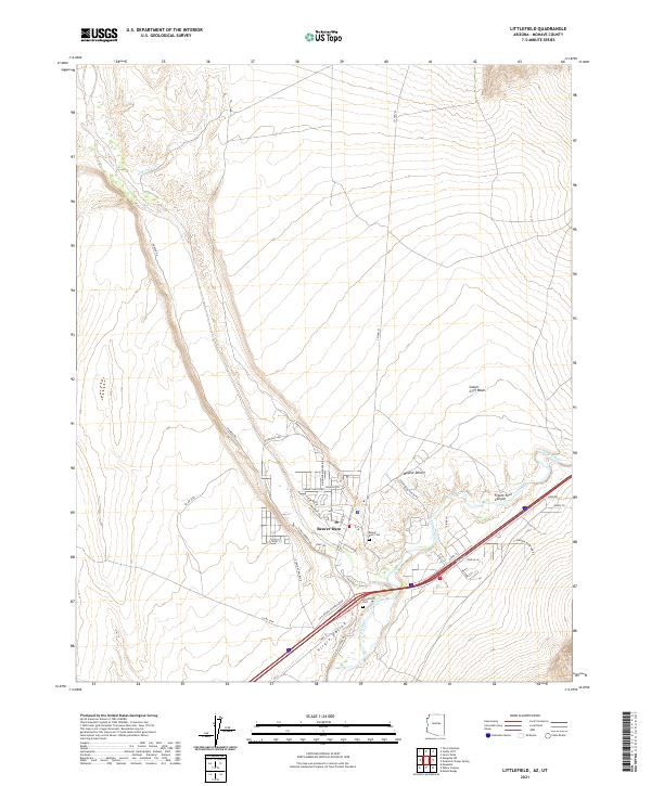 US Topo 7.5-minute map for Littlefield AZUT