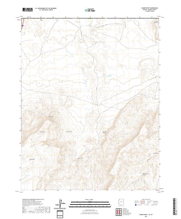 US Topo 7.5-minute map for Lizard Point AZUT