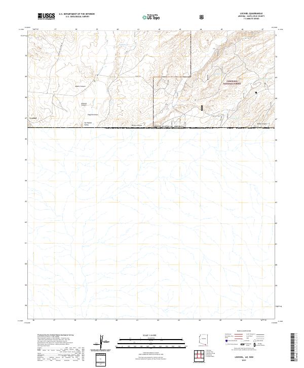 US Topo 7.5-minute map for Lochiel AZSON