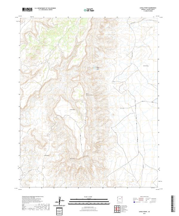 US Topo 7.5-minute map for Lohali Point AZ