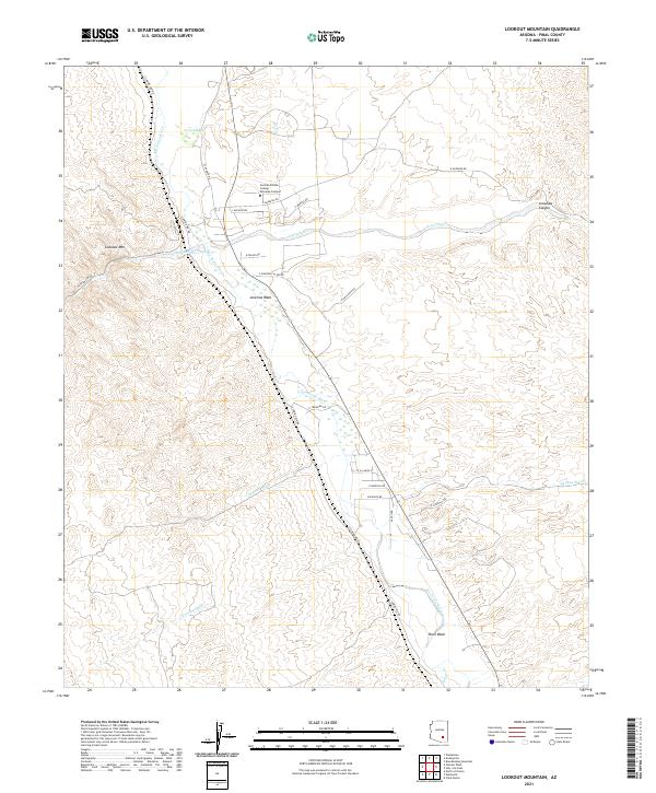 US Topo 7.5-minute map for Lookout Mountain AZ