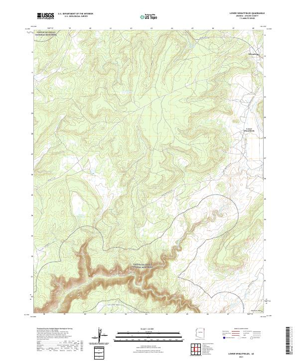 US Topo 7.5-minute map for Lower Wheatfields AZ