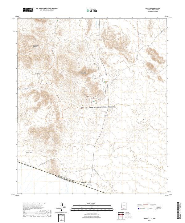 US Topo 7.5-minute map for Lukeville AZSON