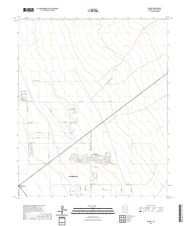 US Topo 7.5-minute map for Magma AZ