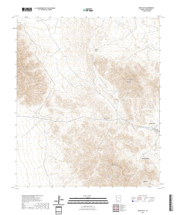 US Topo 7.5-minute map for Maish Vaya AZ