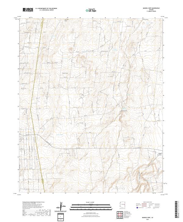 US Topo 7.5-minute map for Manuel Seep AZ