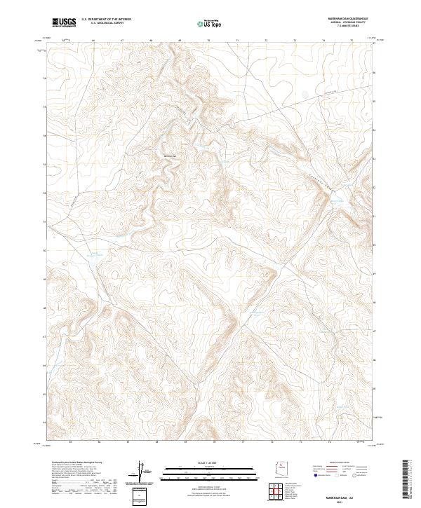 US Topo 7.5-minute map for Markham Dam AZ