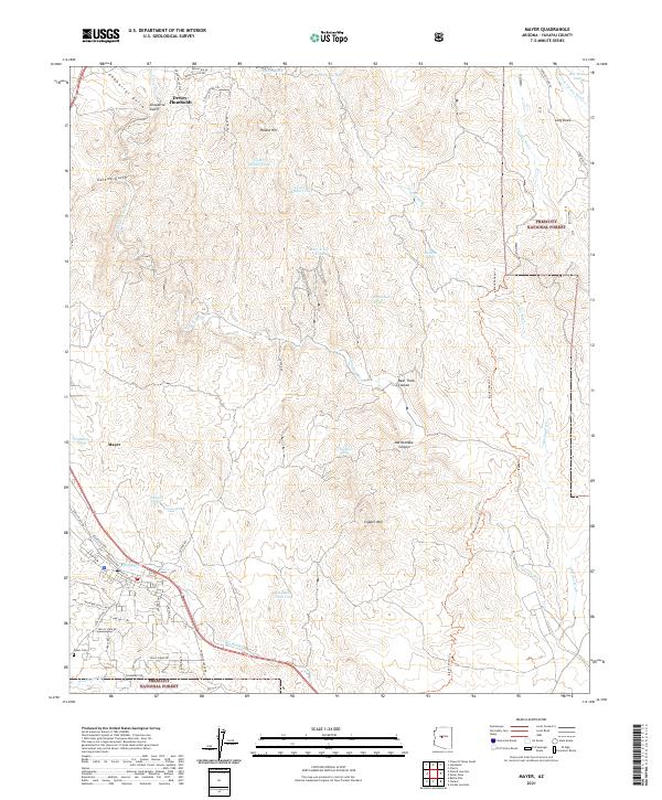 US Topo 7.5-minute map for Mayer AZ