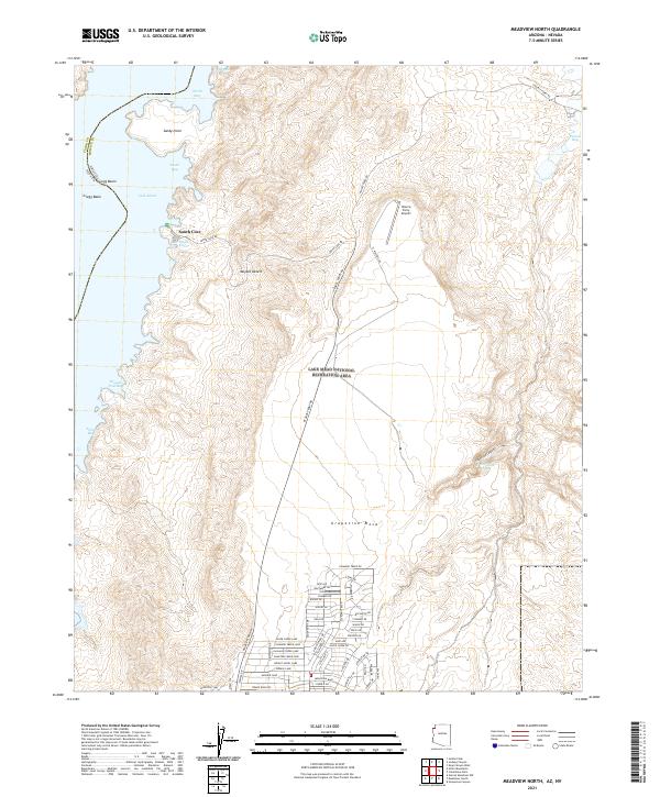 US Topo 7.5-minute map for Meadview North AZNV