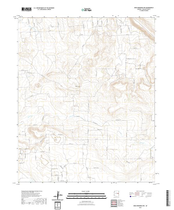 US Topo 7.5-minute map for Mesa Redonda NW AZ