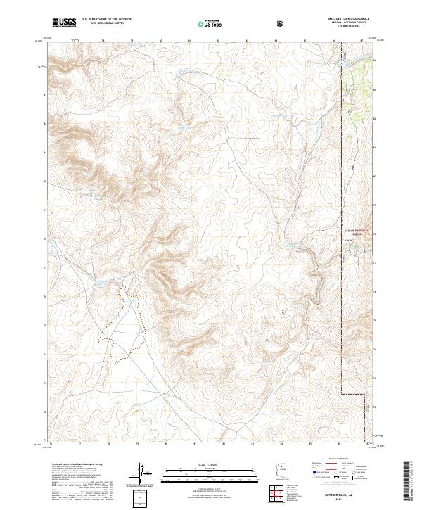 US Topo 7.5-minute map for Metzger Tank AZ