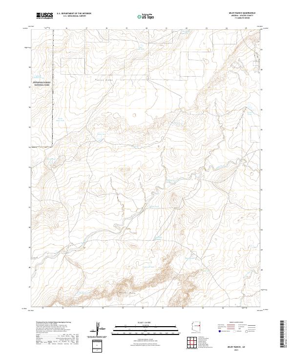 US Topo 7.5-minute map for Milky Ranch AZ