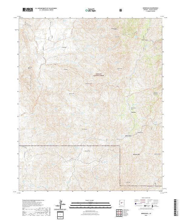 US Topo 7.5-minute map for Minnehaha AZ