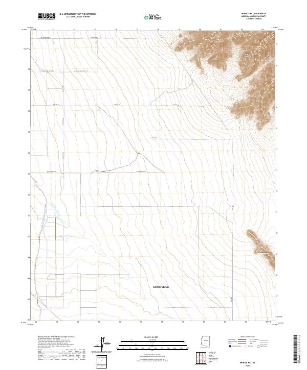 US Topo 7.5-minute map for Mobile NE AZ