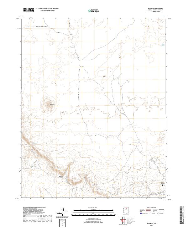 US Topo 7.5-minute map for Moenave AZ